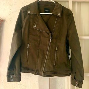 Liverpool Olive Green Denim Jacket size L